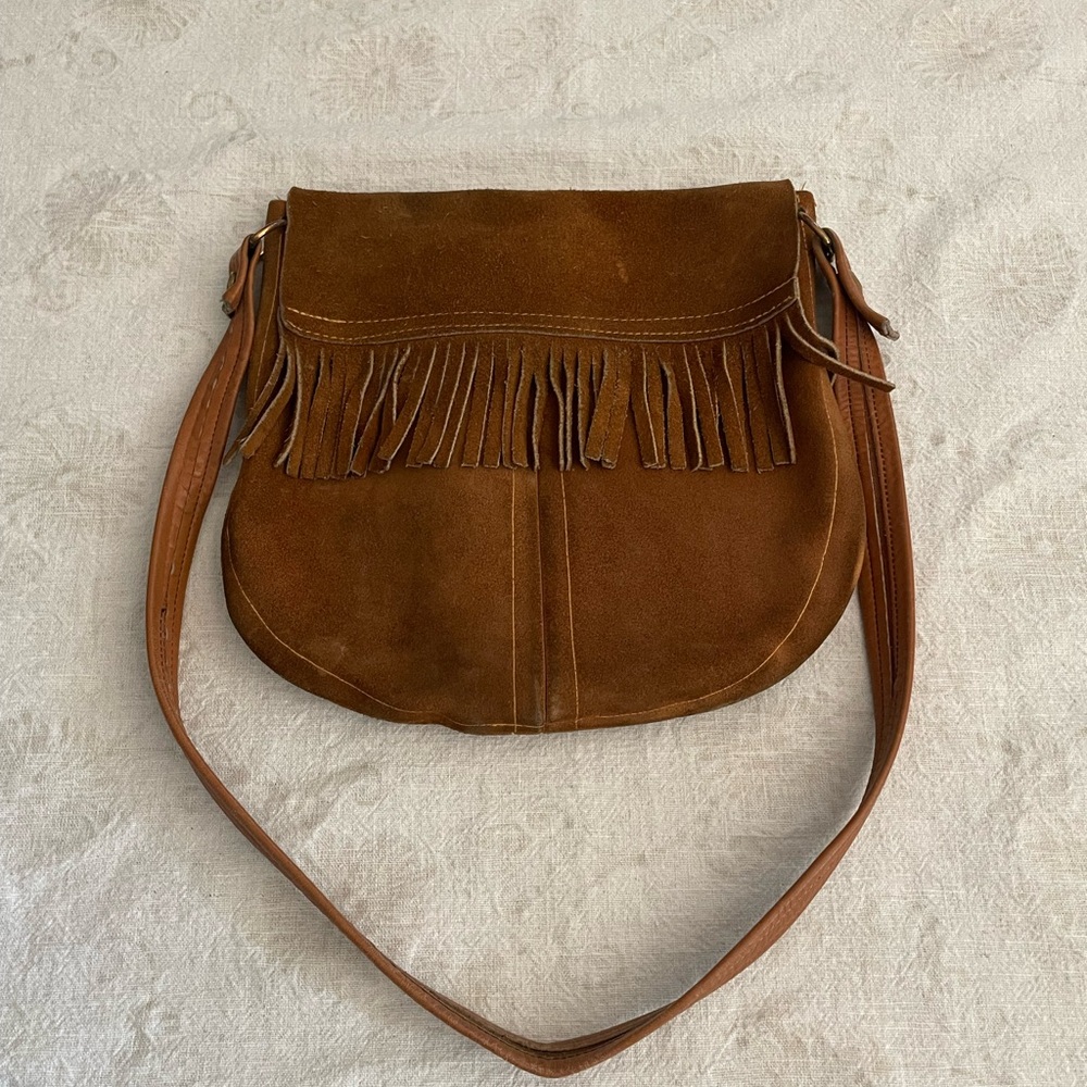 VINTAGE Boho/Western Leather Handbag - Picture 3 of 7